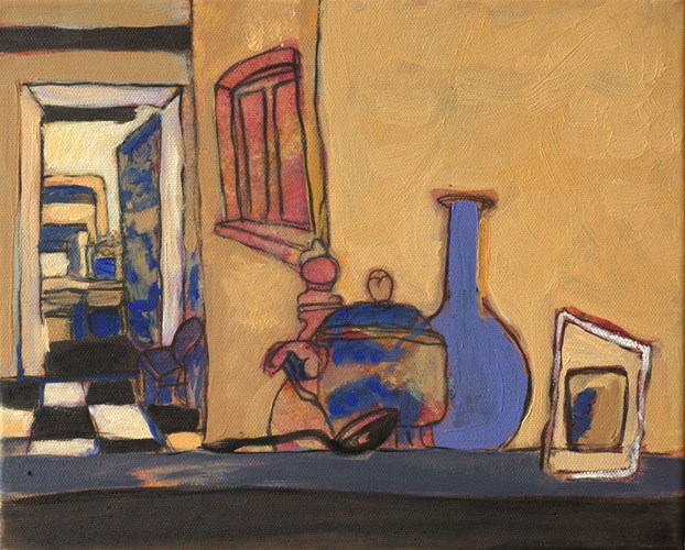 Intérieur-3F(27x22) - huile sur toile